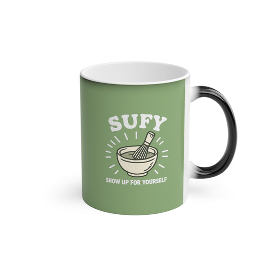 Magic Mug — Sage Green Inspirational Coffee Mug with Positive Quote