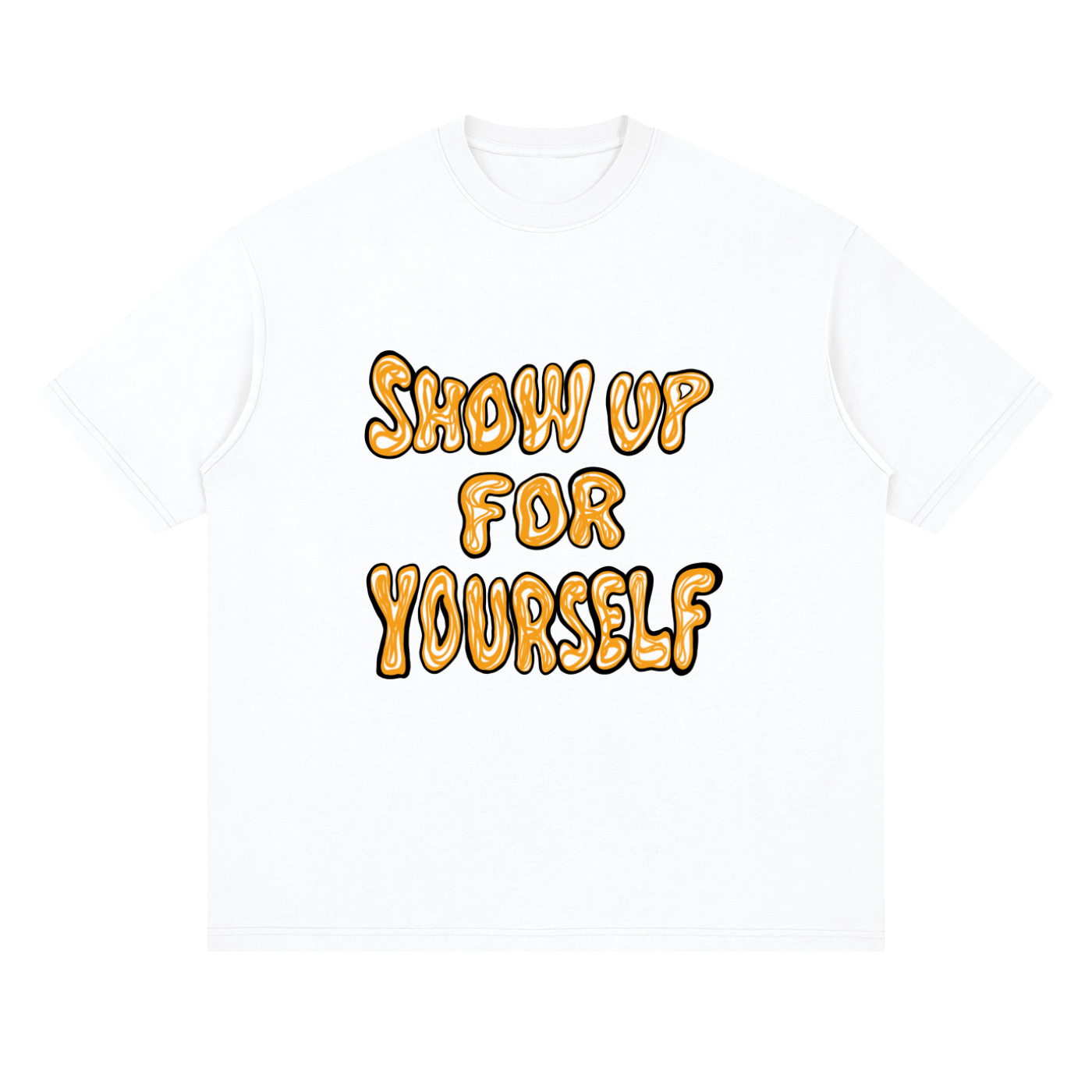 "Show up for others" White Tee